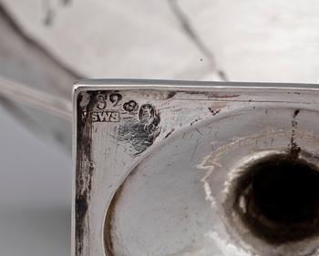 SOCKERSKÅL, silver, Stephan Westerstråhle, Stockholm år 1800. Ca 123 gram.