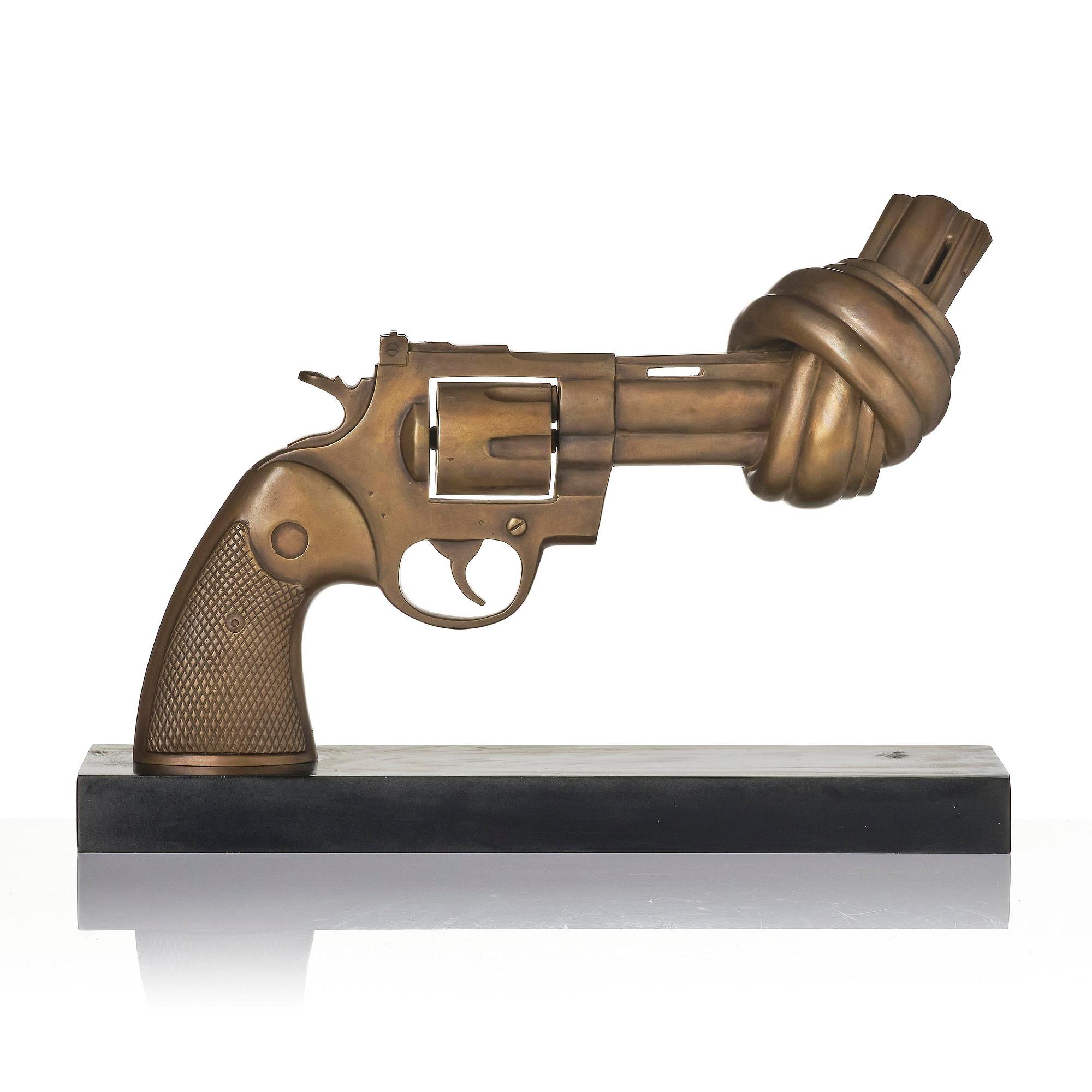 Carl Fredrik Reuterswärd, "Non Violence".