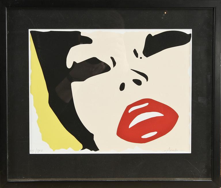 JOHNNY ACOSTA, färglitografier, 4 st, sign o numr 54/350.