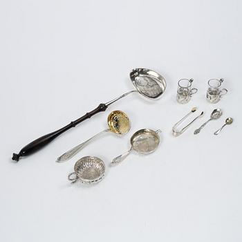 Silver, 11 delar, bl a  AJ Lignell, Sundsvall, verksam 1806-1824.