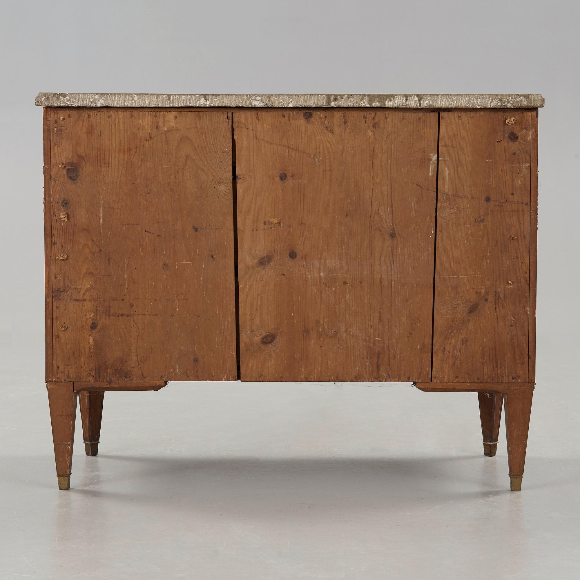 A Gustavian late 18th century commode by Anders Lundelius, master 1778.