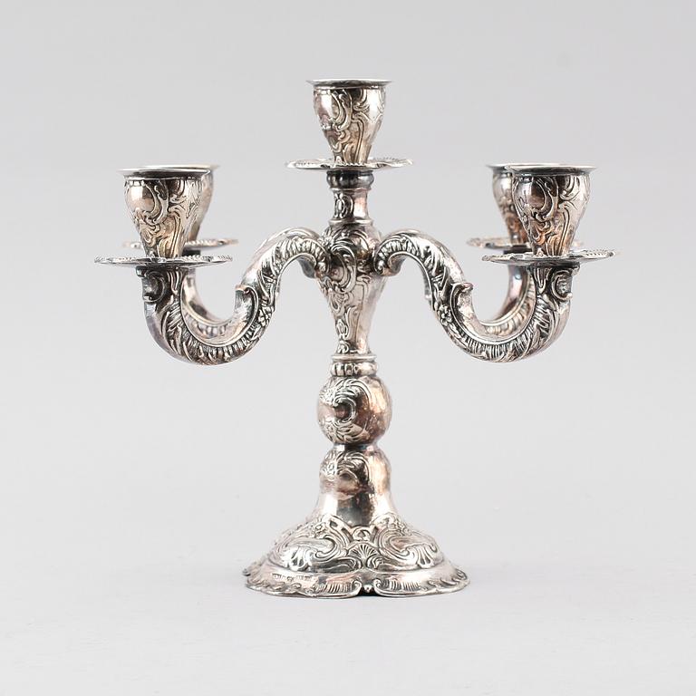 KANDELABER, silver, GEWE, 1976, vikt ca 812 gr.