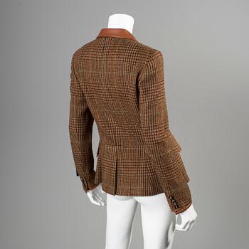 A wooljacket by Ralph Lauren.