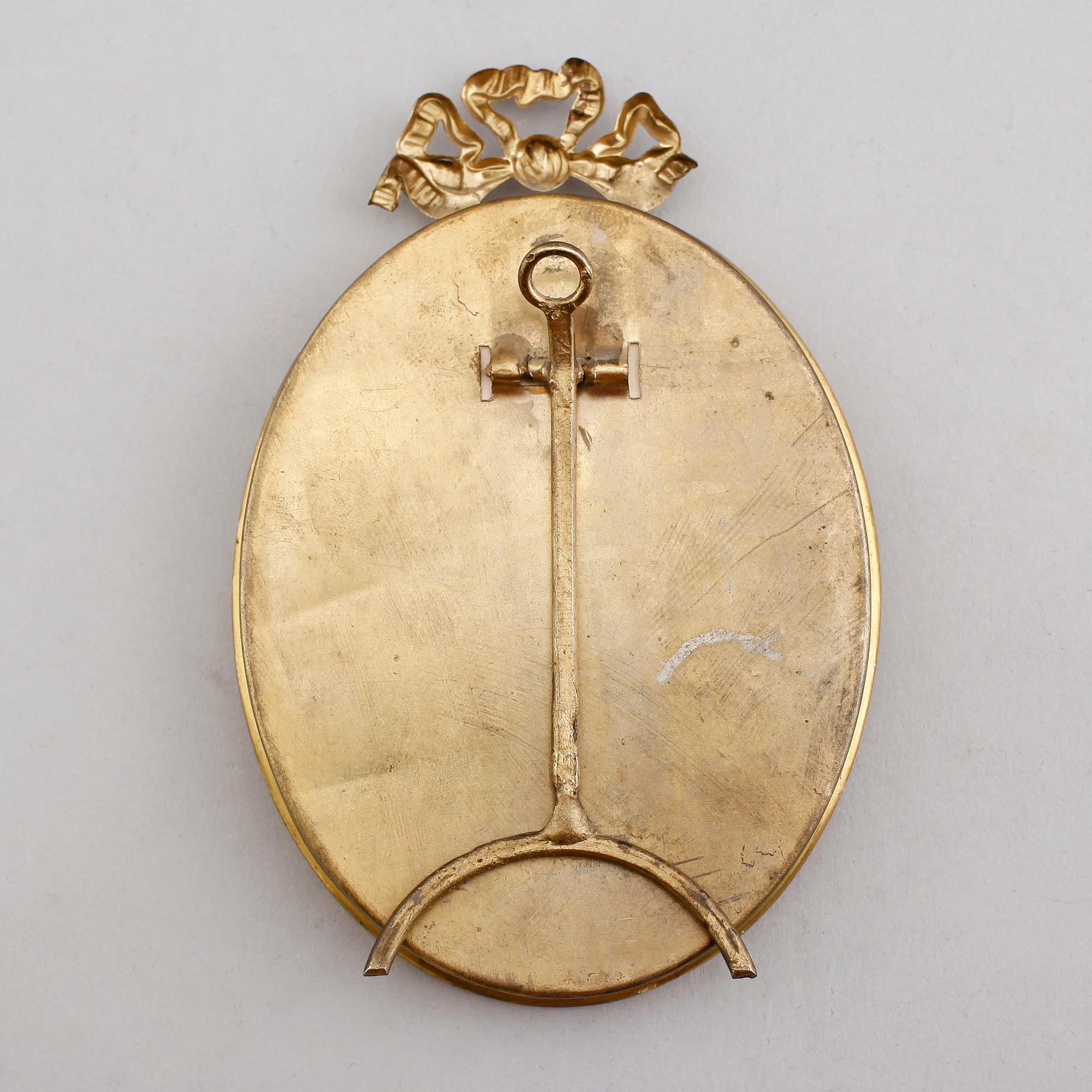 MINIATYR, gouache, signerad F Duboir, 1800-tal.