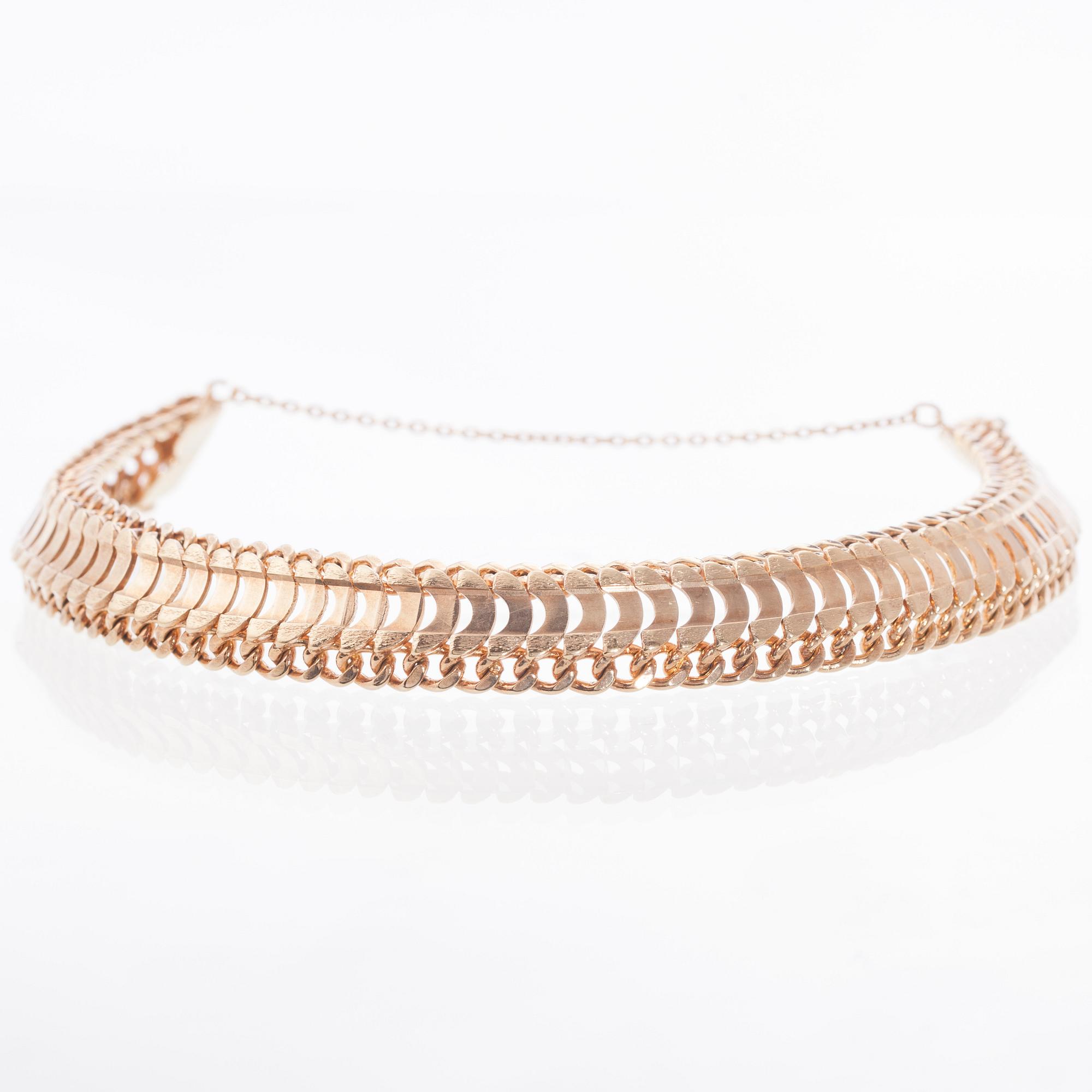 ARMBAND, 18K guld. Vikt ca 36,5 g.