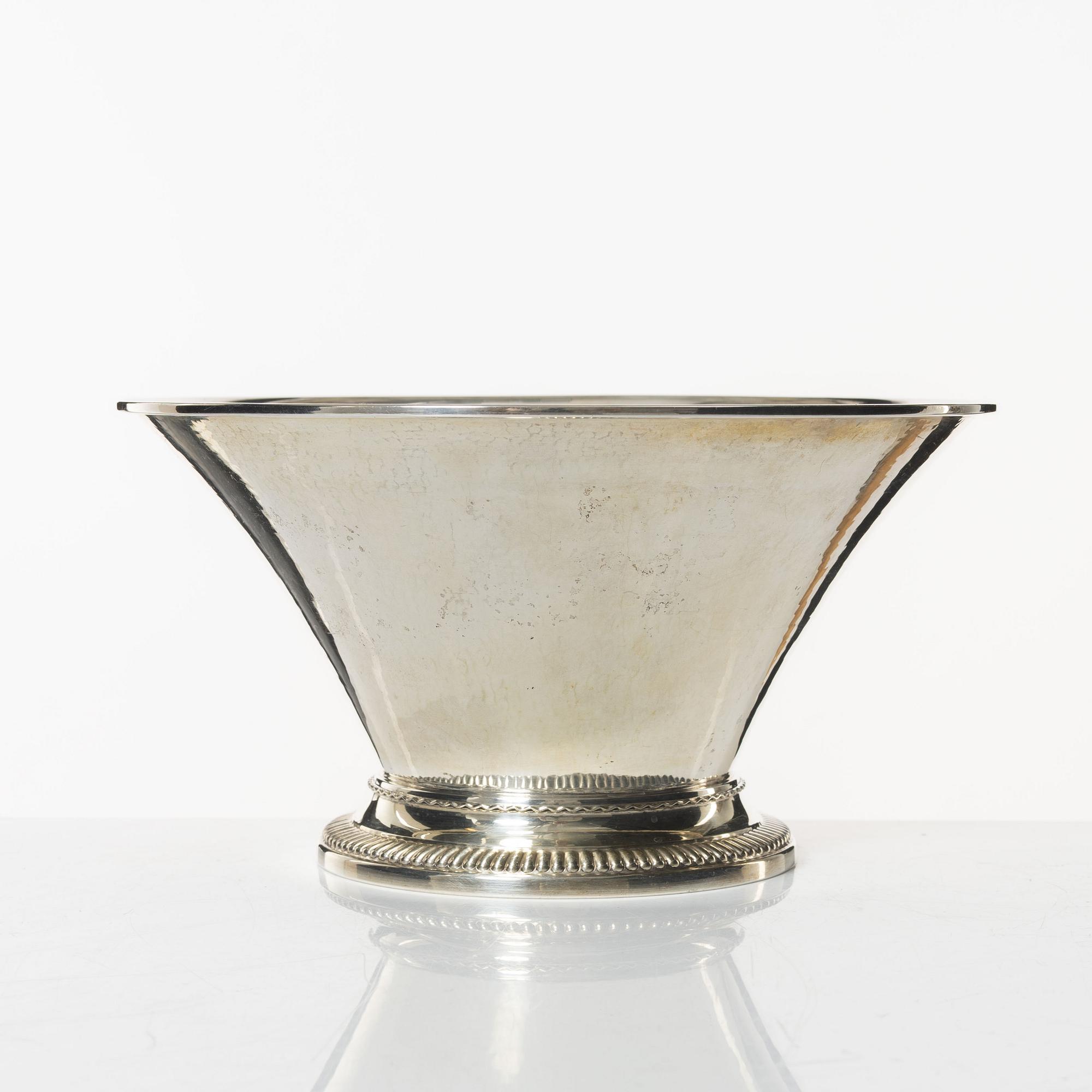 KG Markströms, skål, silver, Uppsala 1929.