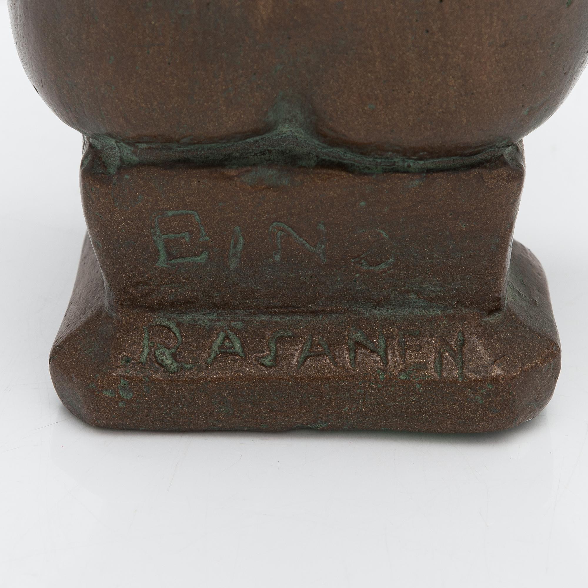 Eino Räsänen, a plaster sculpture, signed.