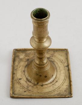 LJUSSTAKE, mässing, 1600-tal.