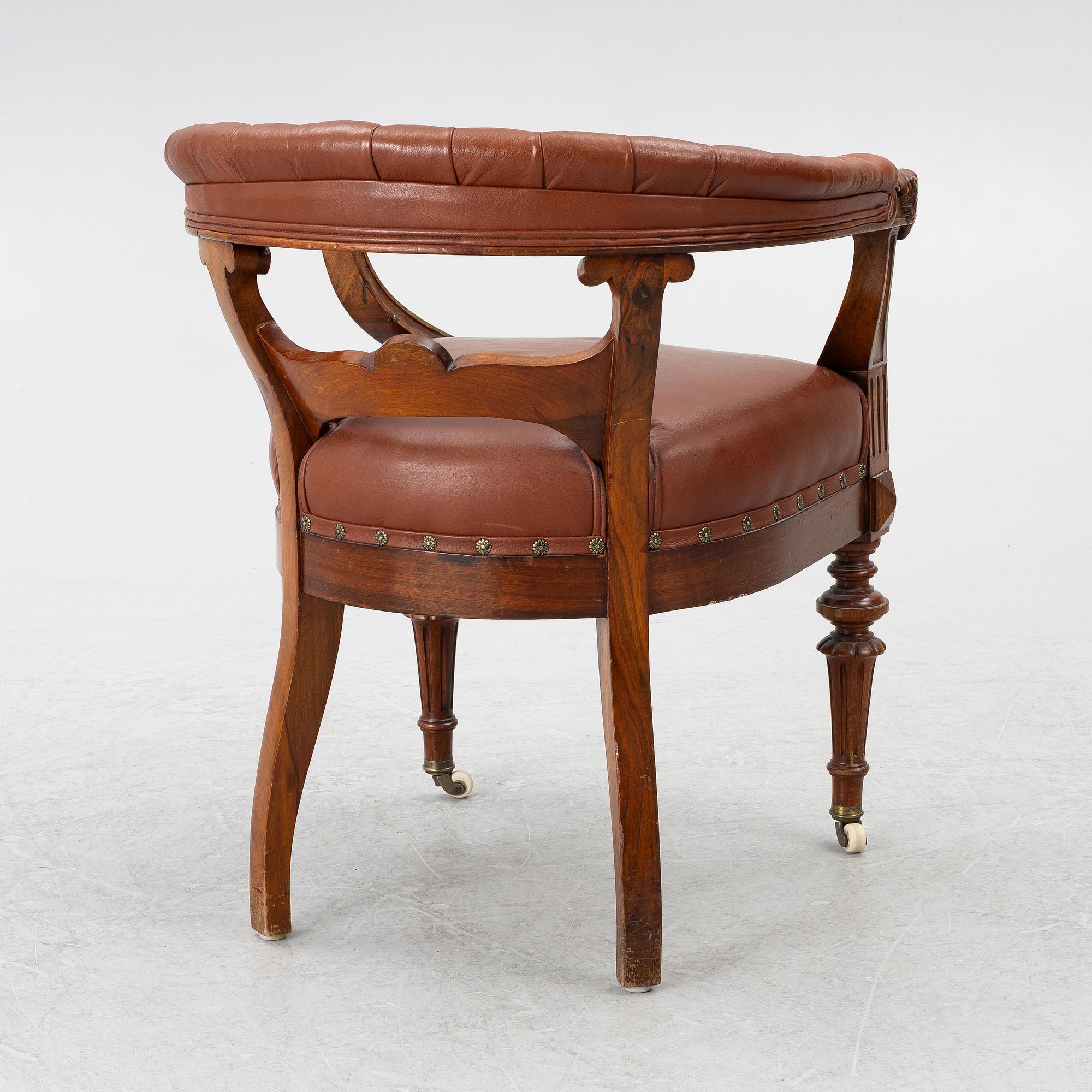 A Neo-renaissance  chair, late 19th century.