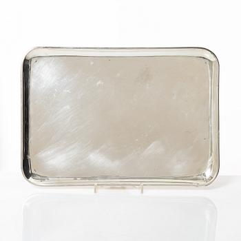 A sterling silver tray, Mexico, first half of the 20th Century.