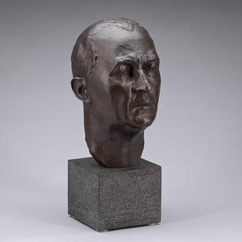 OSCAR JOHANNESSON, brons, signerad, gjutarstämplad Herman Bergman.