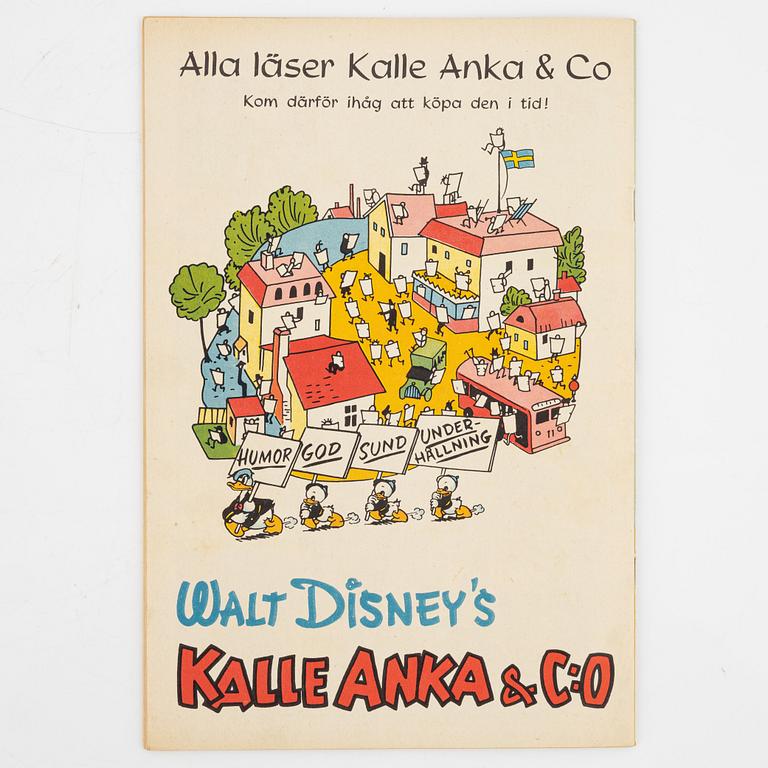 Serietidningar, "Kalle Anka & Co, 12 st, komplett årgång 1949.