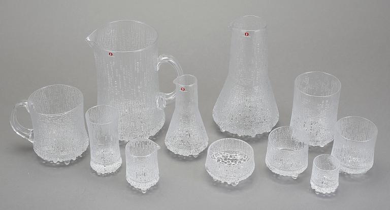 GLASSERVIS, 80 delar, "Ultima Thule", Tapio Wirkkala, Iittala, Finland, formgiven 1968.