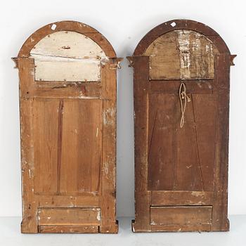 SPEGLAR, ett par, senempire, omkr 1800-talets mitt.