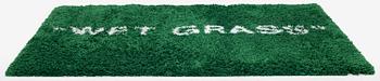 Virgil Abloh, matta, "Wet Grass", Ikea, ca 195 x 133 cm.