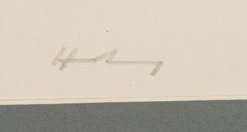 HANS HARTUNG, litografi 41/100, signerad.