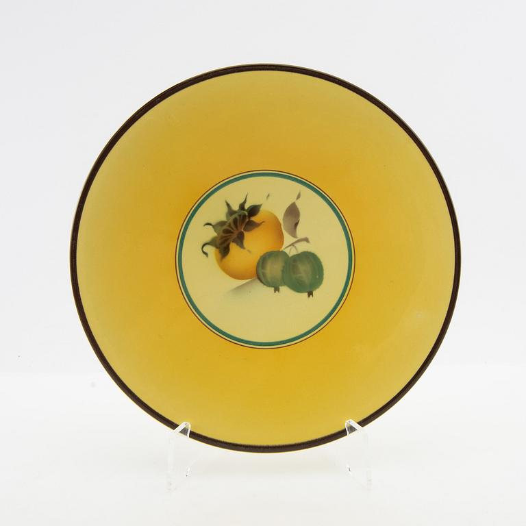 Fruit service 9 dl Aluminia (Royal Copenhagen) Denmark porcelain mid-20th century.