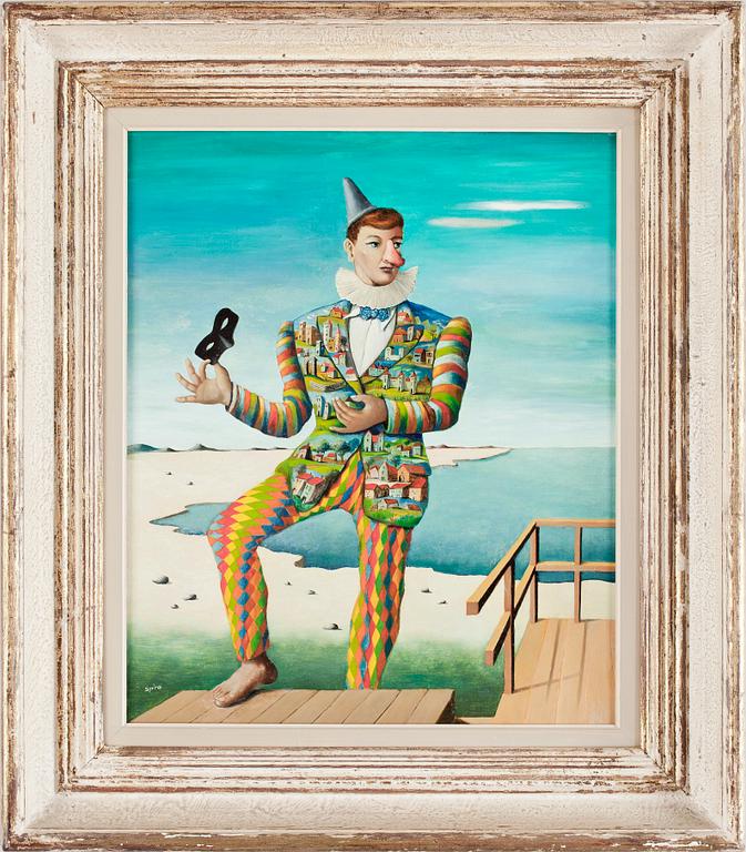 GEORGES SPIRO, olja på pannå, sign.