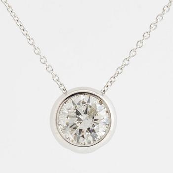 Brilliant-cut diamond neckace, 1,02 ct.