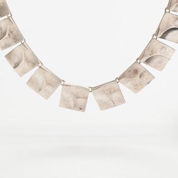 Björn Weckström, A sterling silver necklace "Galactic peaks". Lapponia 2008.