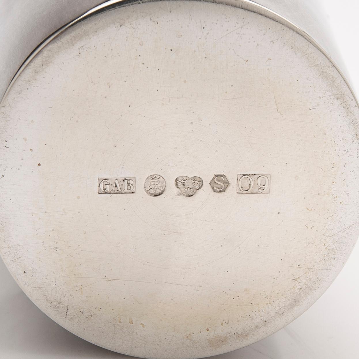 Vase, silver, GAB, Stockholm, 1964.