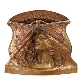 450. A Paul-François-Simon Berthoud Art Nouveau patinated bronze jardinière, Paris 1902.