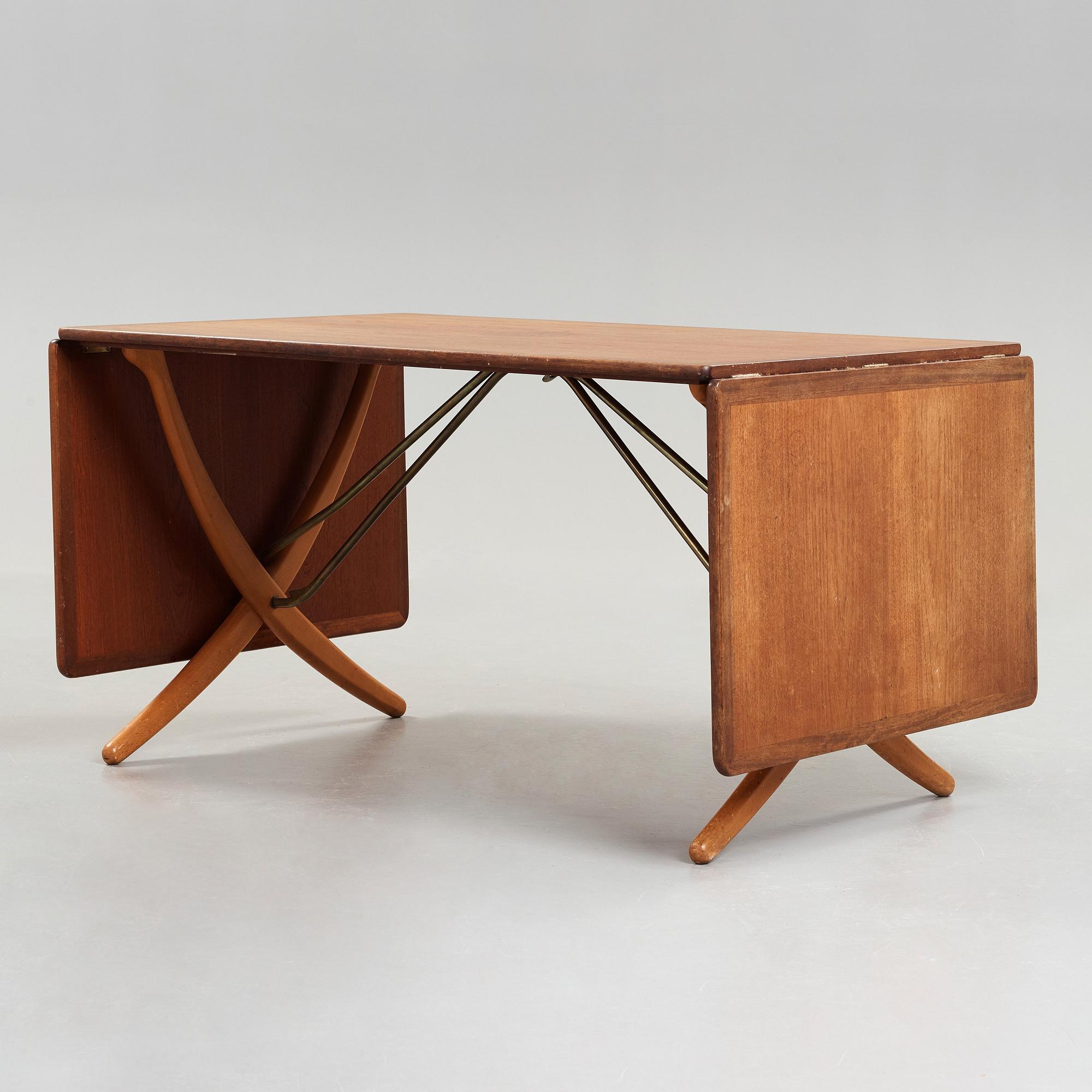 Hans J. Wegner, matbord med klaffar, Andreas Tuck, Danmark 1950-60-tal.