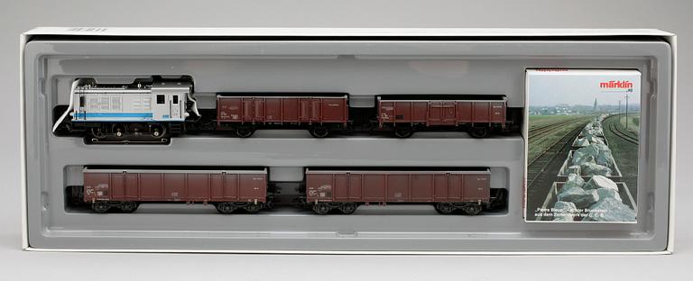 PARTI TÅGSATS, 3 st, Märklin H0 2839, 2845 och 2848. 1900/2000-tal.
