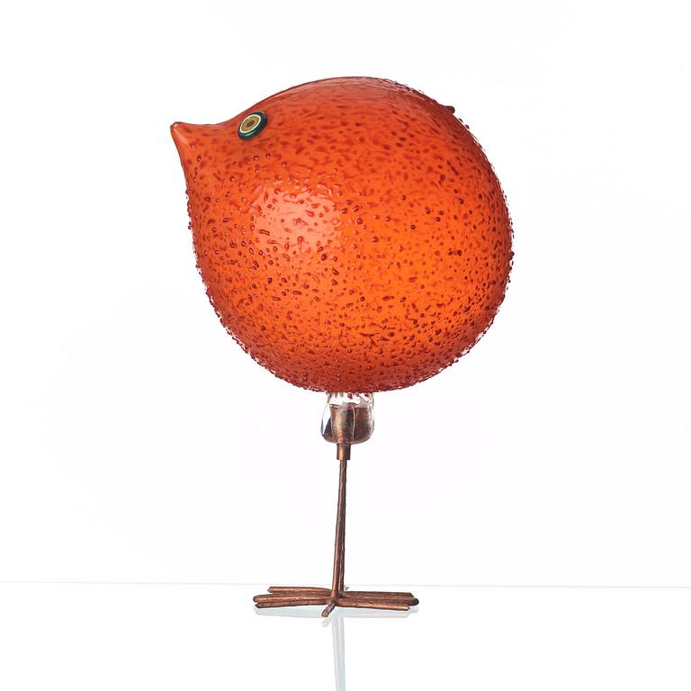 Peter Pelzel, a 'Pulcino' glass bird, Vistosi, Italy 1960's.