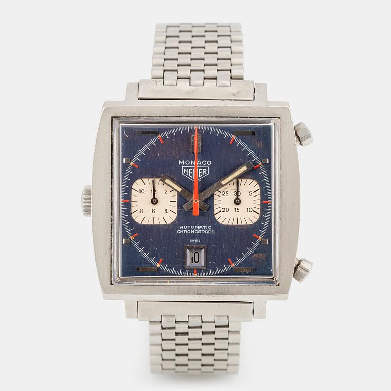 Heuer, Monaco, kronograf, "Steve McQueen", "Transitional Version", ca 1970.