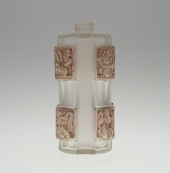 A René Lalique 'Hélène', flacon no 1, moulded glass bottle, France 1942-51.
