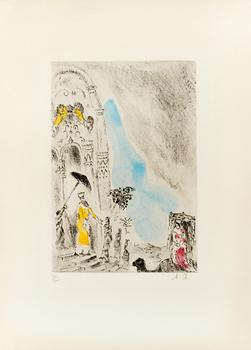 366. Marc Chagall, "La reine de Séba", from: "La Bible".