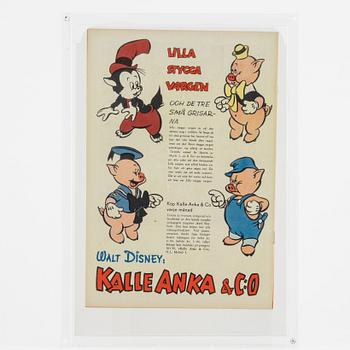 Serietidning, "Kalle Anka & Co" Nr 1, 1949.