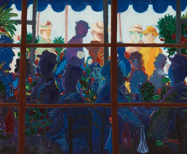 Lennart Jirlow, Utsikt mot terrassen.