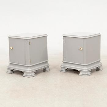 Pair of bedside tables, 1940s.