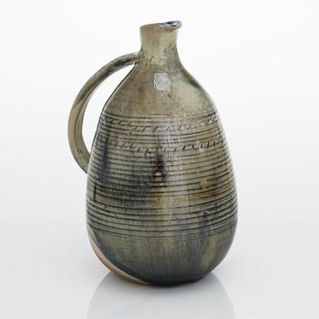 Elsa Elenius, a stoneware pitcher signed EE.