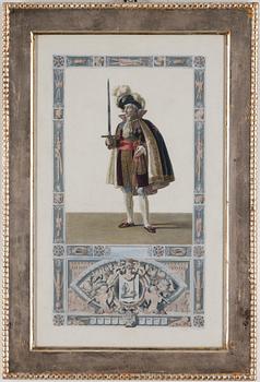 a set of 3 engravings from the 19th century.