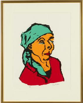 Inge Schiöler, Translation: "Woman in a shawl".