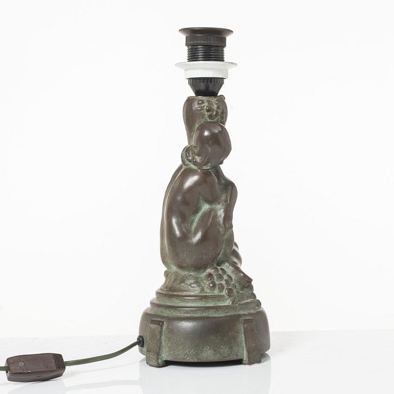 Axel Gute, Table lamp, early 20th century.