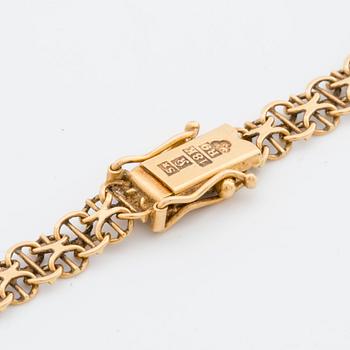 NECKLACE 18K gold, graduated, Köping 1967.