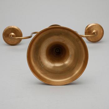KANDELABRAR, ett par, mässing, no 44, Skultuna Bruk, 1800-talets mitt.