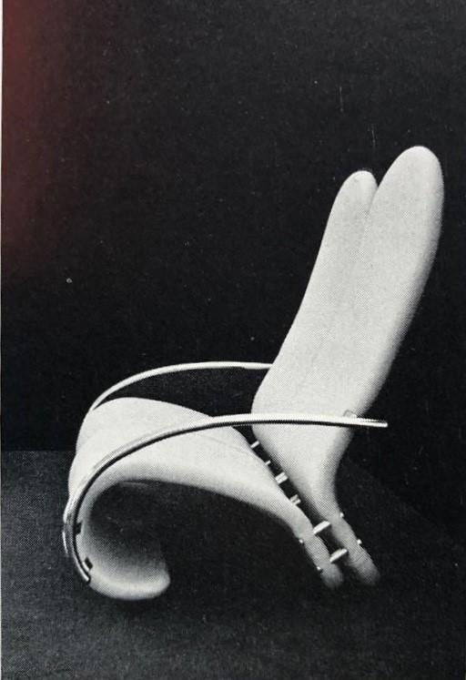 Verner Panton, a lounge chair, "modell H", system 1-2-3
Fritz Hansen, Denmark 1975.