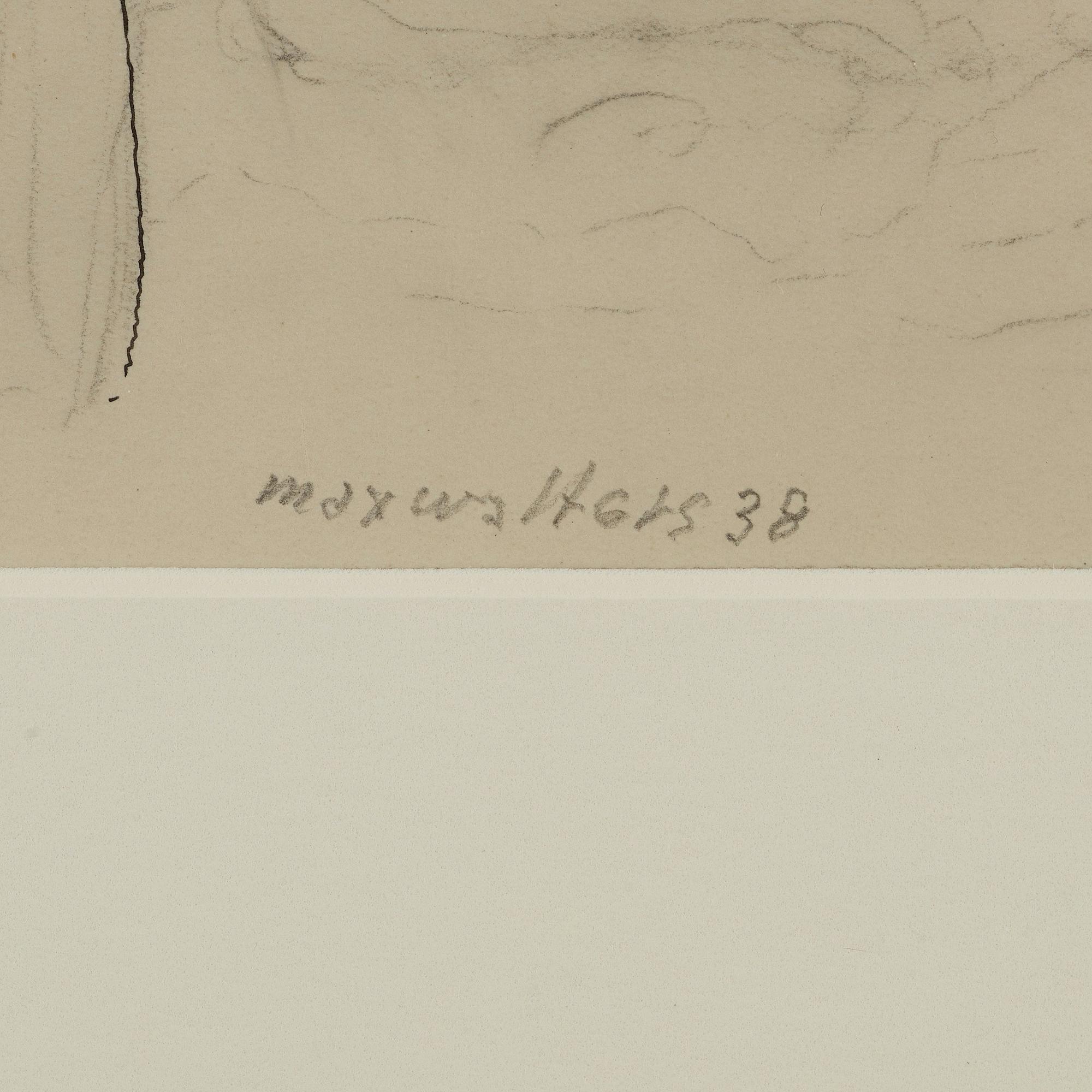 MAX WALTER SVANBERG, mixed media signed and dated.