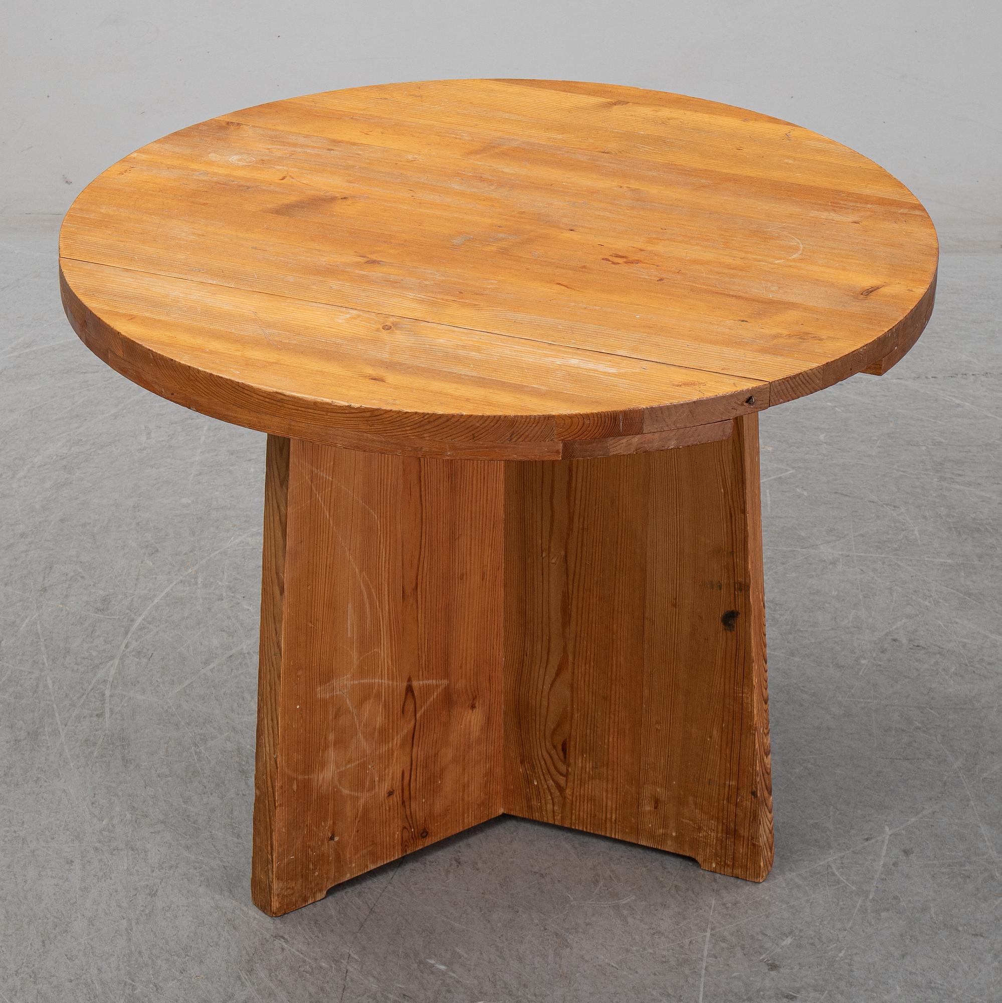 A pine table, possibly for Nordiska Kompaniet, mid 1900's.