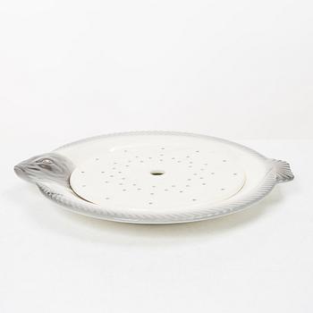 Fiskservis, 33 delar, flintgods, Waechtersbach, Tyskland, 1900-talets första hälft.