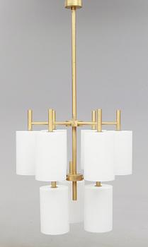 TAKLAMPA, "Candus Cylinder", Uno Kristiansson, Luxus, 1900-talets andra hälft. Höjd ca 164 cm.