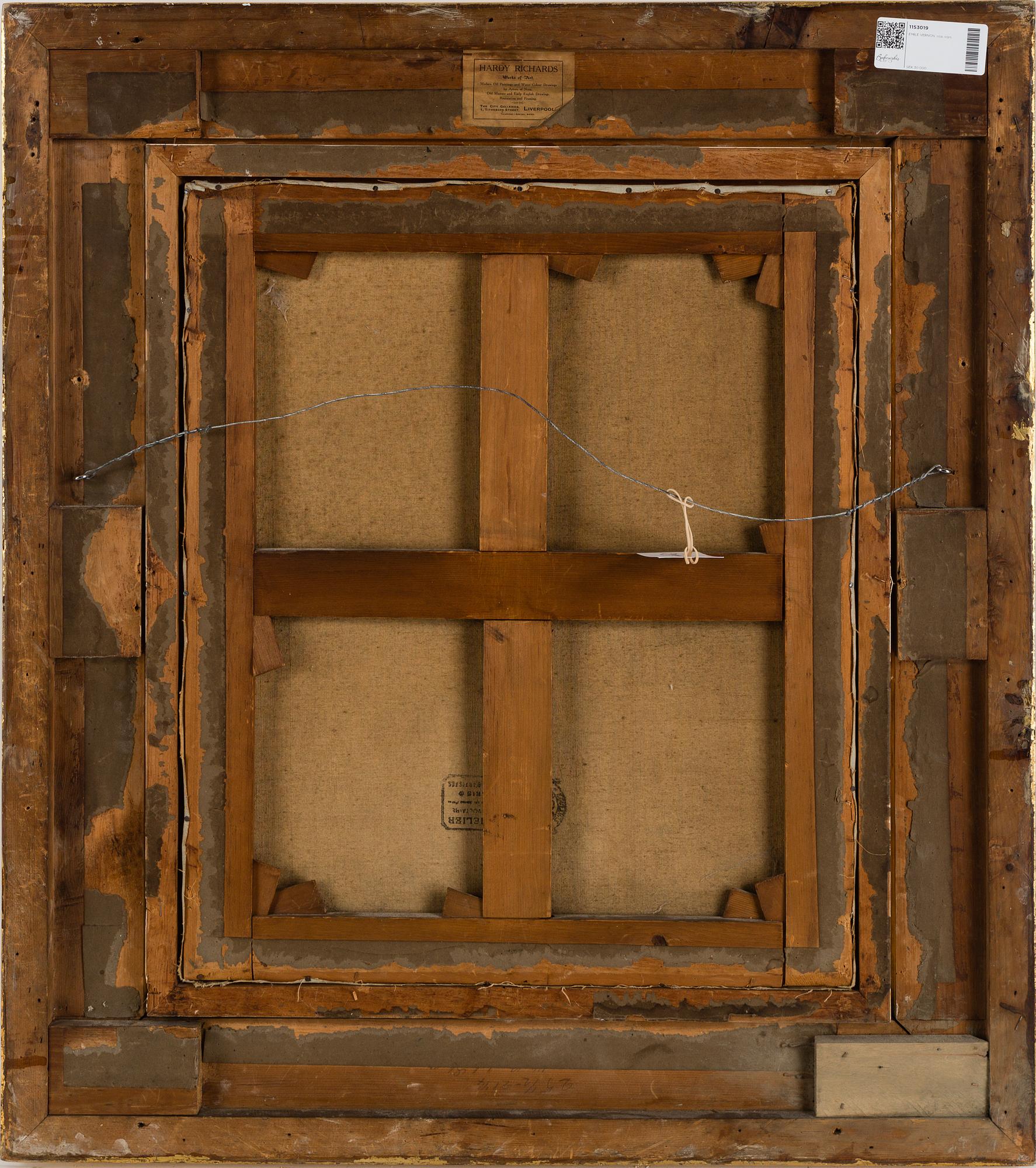 ÉMILE VERNON, oil on canvas, signed and dated Paris 1913.