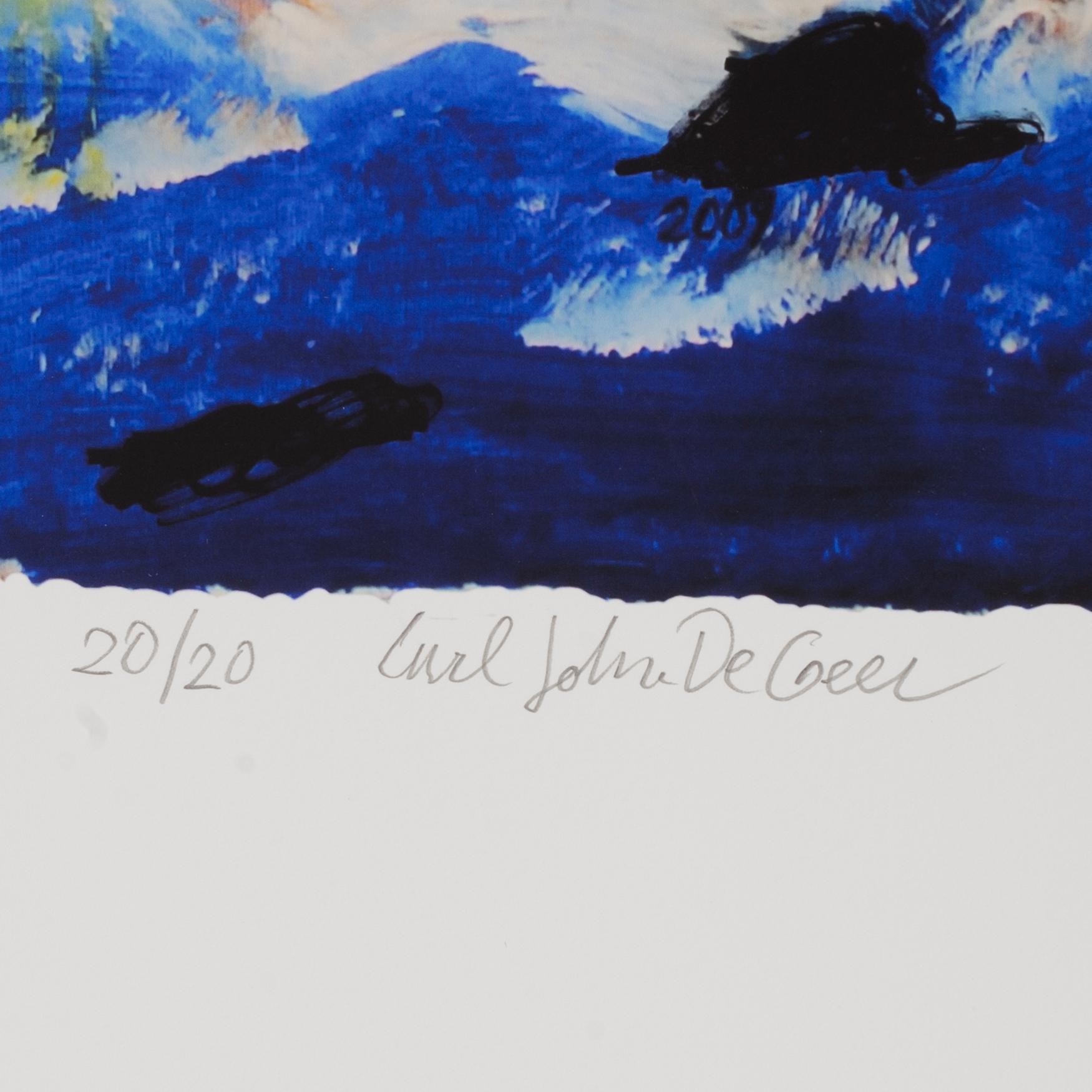 Carl Johan De Geer, färglitografi, signerad 20/20.