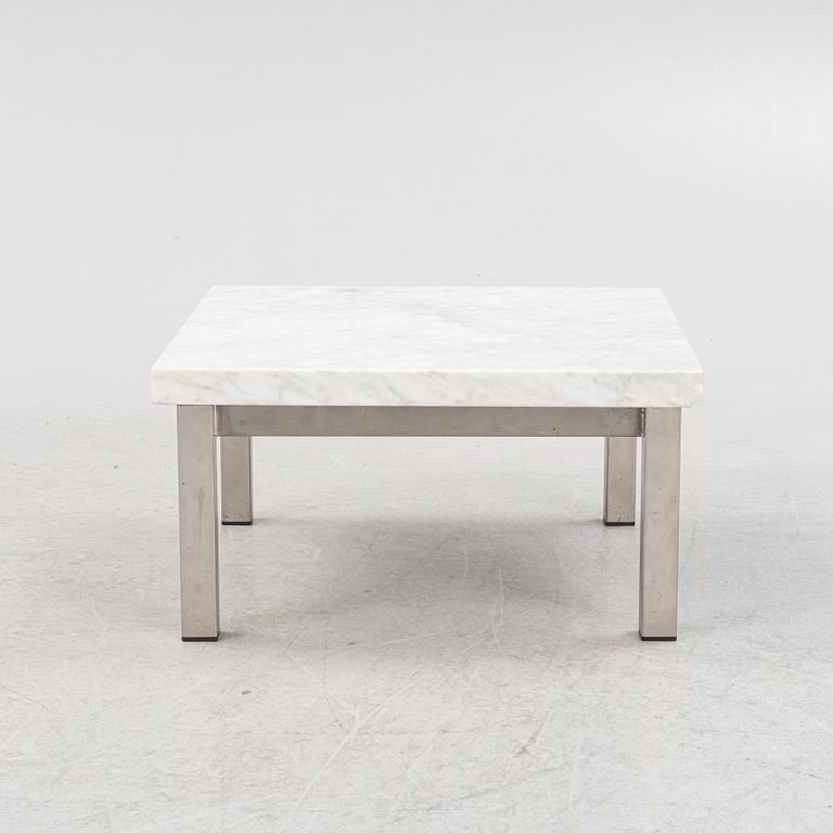 A contemporary coffee table.