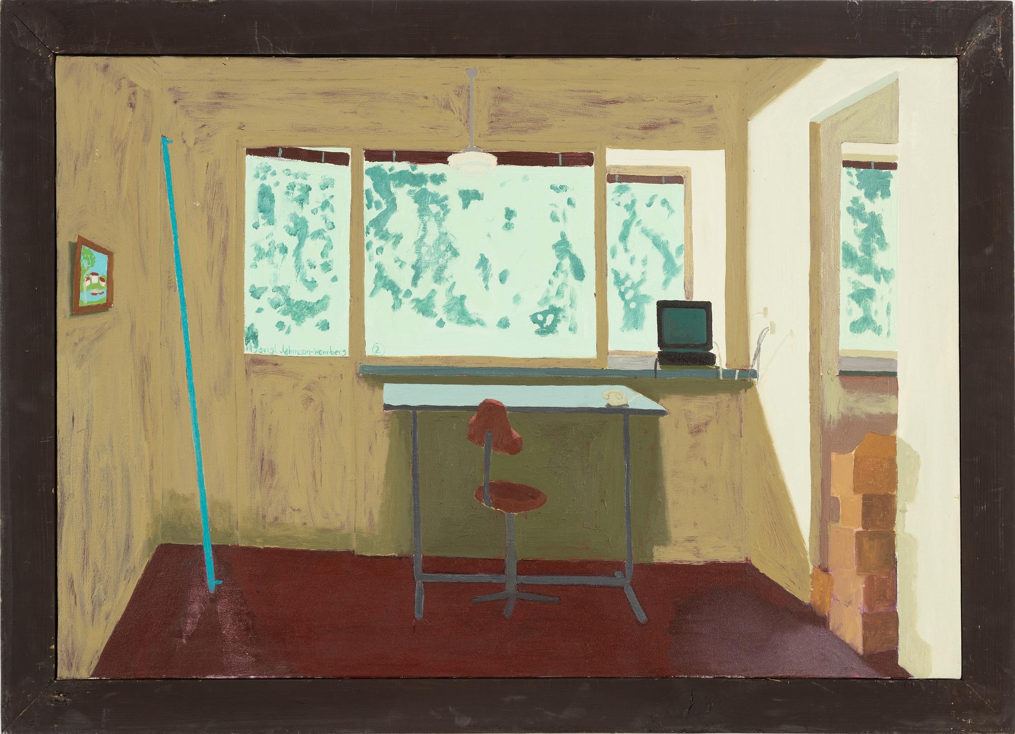 Bengt Jahnsson-Wennberg, triptyk, olja på duk, signerad.